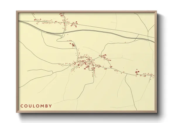 Une affiche de carte sur Coulomby