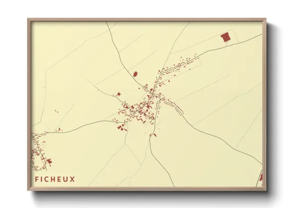 Une affiche de carte sur Ficheux