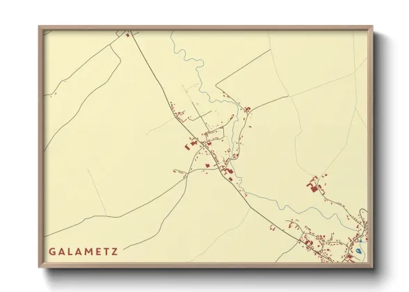 Une affiche de carte sur Galametz