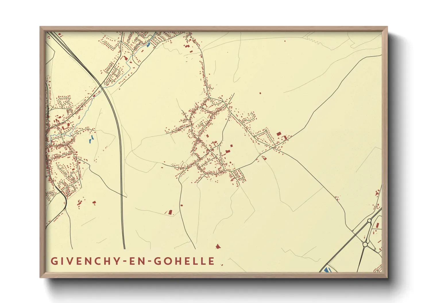 Un poster carteGivenchy-en-Gohelle