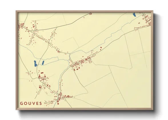Une affiche de carte sur Gouves