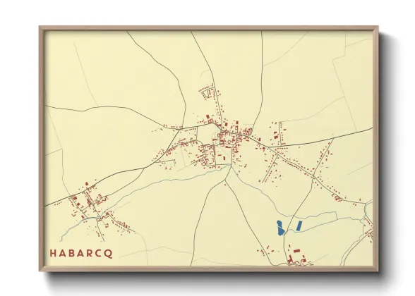 Une affiche de carte sur Habarcq