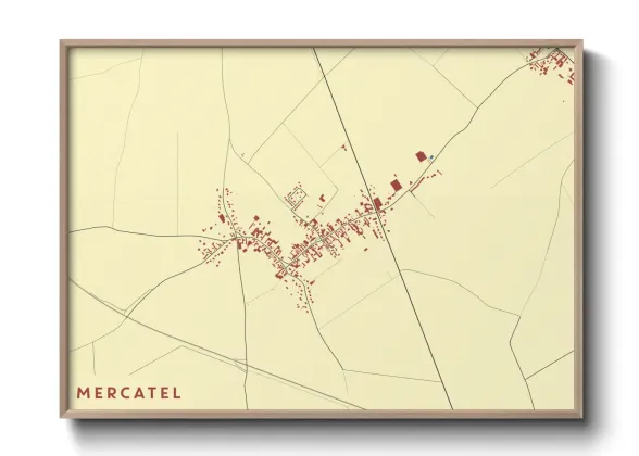 Une affiche de carte sur Mercatel