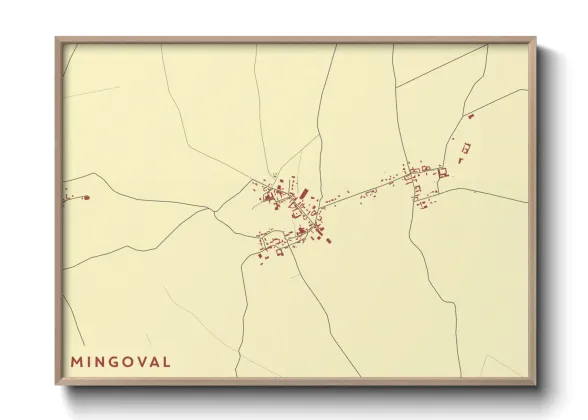 Une affiche de carte sur Mingoval