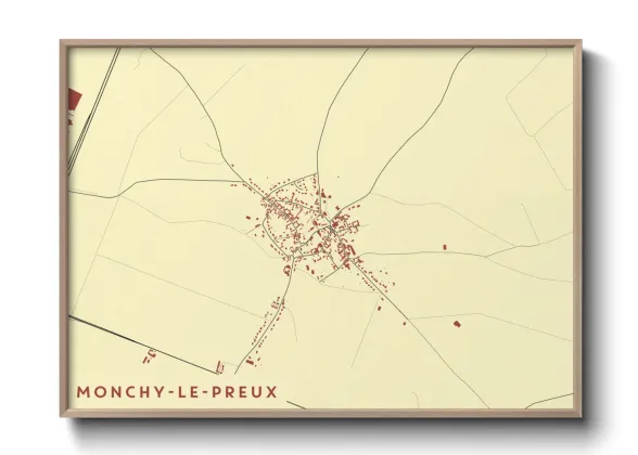 Une affiche de carte sur Monchy-le-Preux