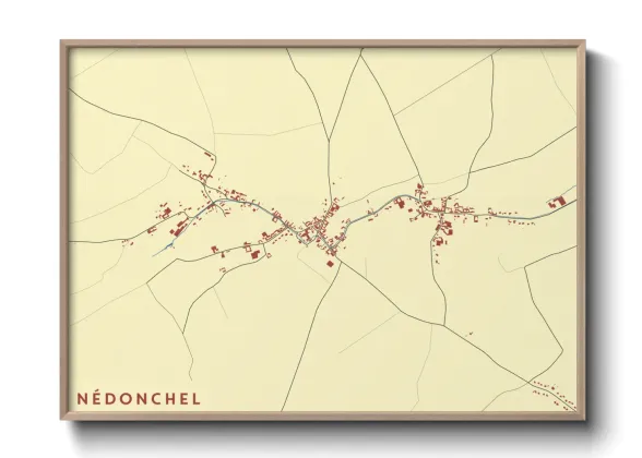 Une affiche de carte sur Nédonchel