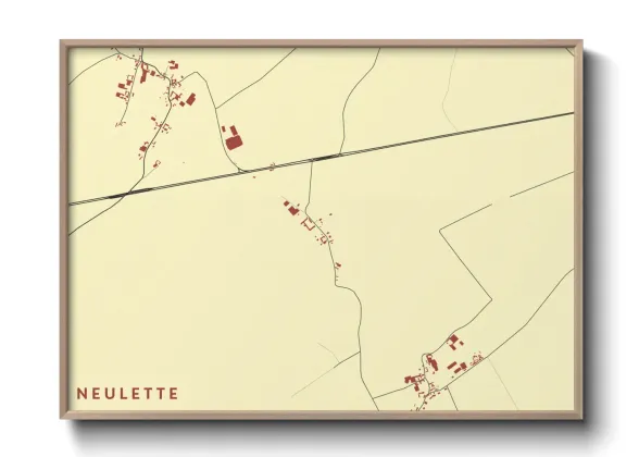 Une affiche de carte sur Neulette