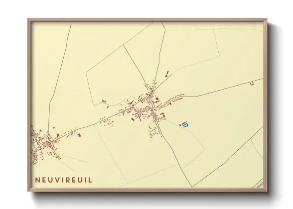 Une affiche de carte sur Neuvireuil