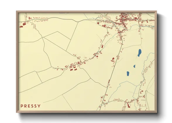 Une affiche de carte sur Pressy