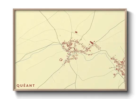 Une affiche de carte sur Quéant