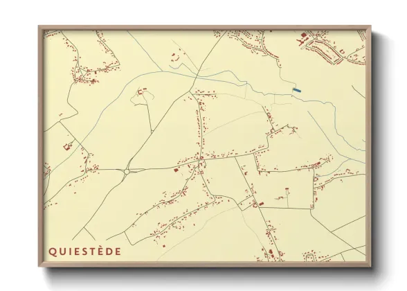 Une affiche de carte sur Quiestède