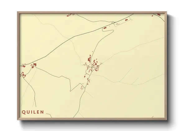 Une affiche de carte sur Quilen