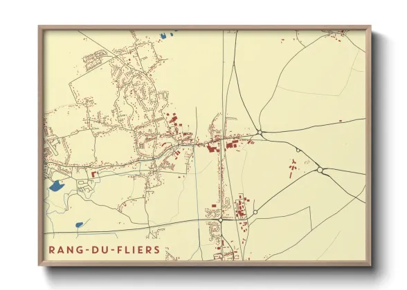 Une affiche de carte sur Rang-du-Fliers