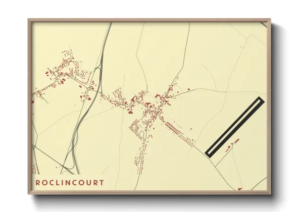 Une affiche de carte sur Roclincourt