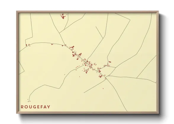 Une affiche de carte sur Rougefay