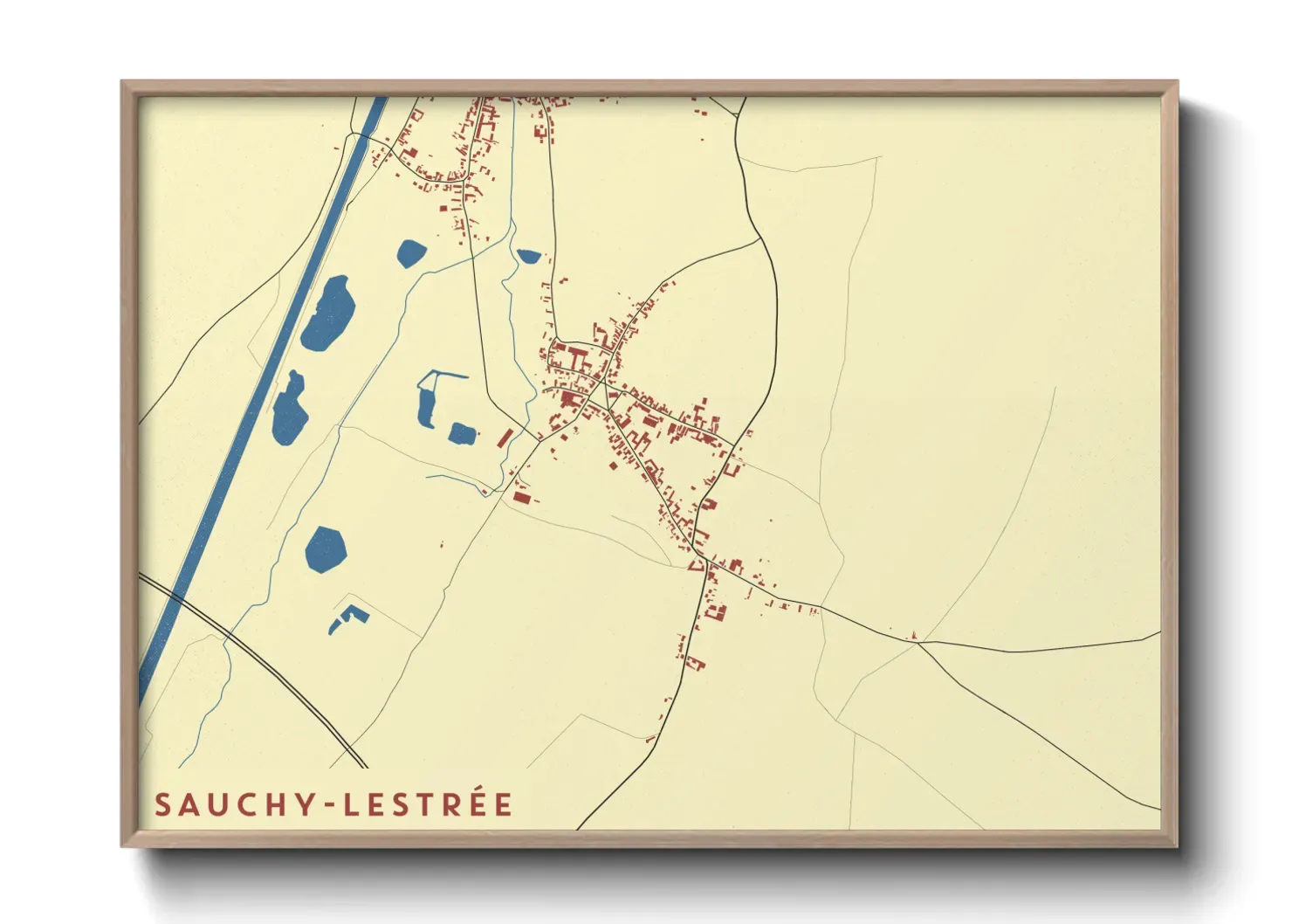 Un poster carteSauchy-Lestrée