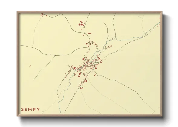 Une affiche de carte sur Sempy