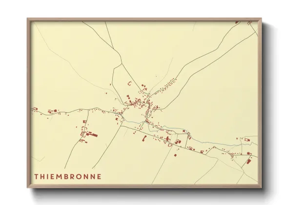 Une affiche de carte sur Thiembronne