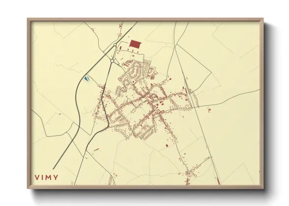 Une affiche de carte sur Vimy