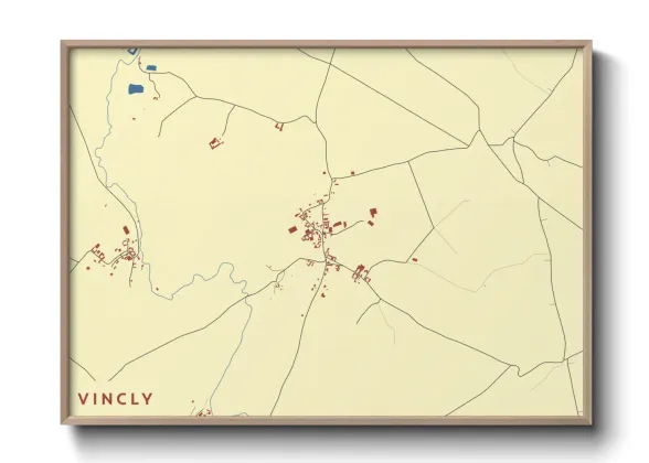 Une affiche de carte sur Vincly