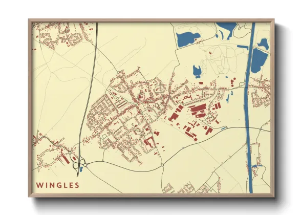 Une affiche de carte sur Wingles