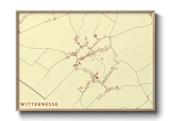 Une affiche de carte sur Witternesse