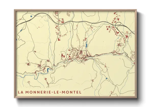 Une affiche de carte sur La Monnerie-le-Montel