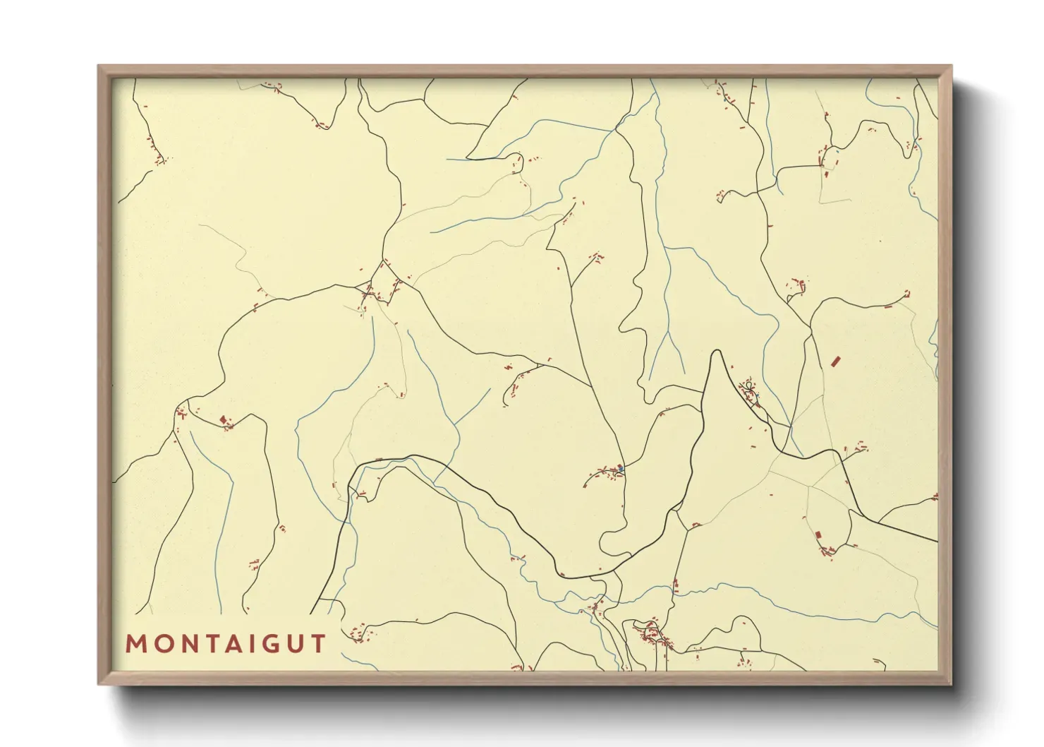 Un poster carteMontaigut