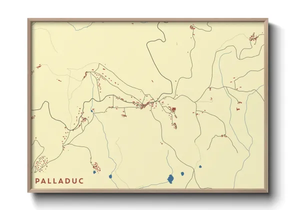 Une affiche de carte sur Palladuc