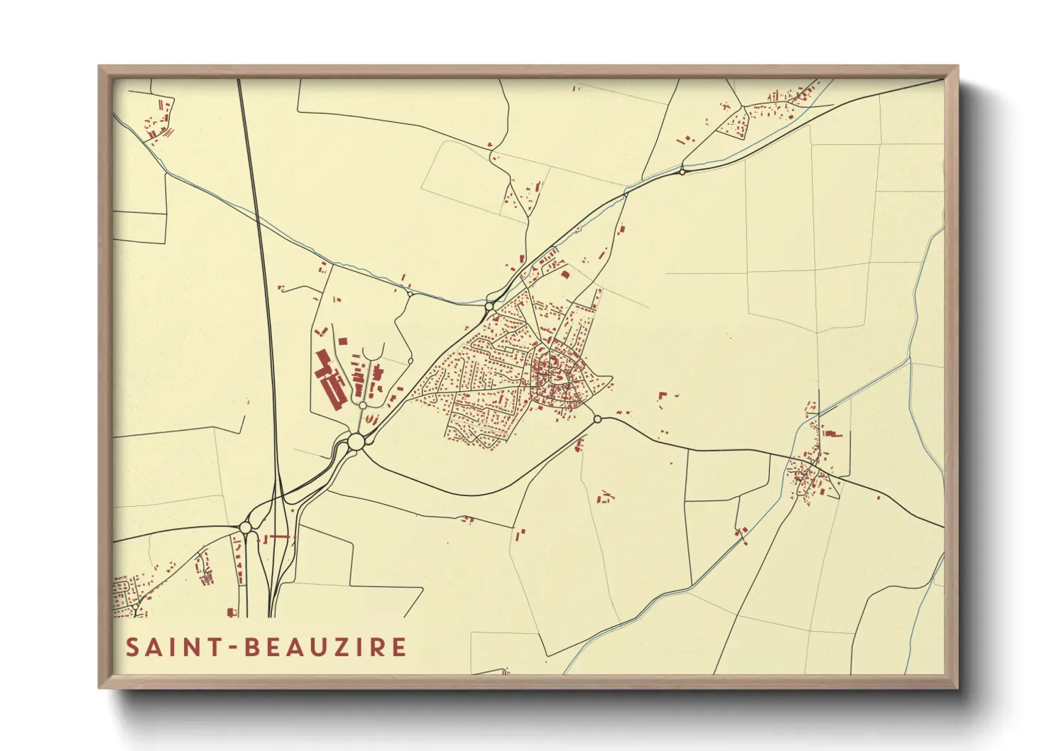 Un poster carteSaint-Beauzire
