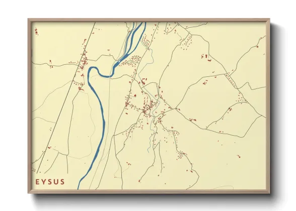 Une affiche de carte sur Eysus
