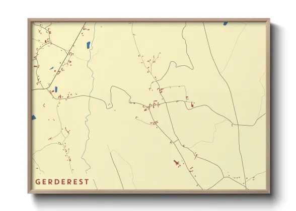 Une affiche de carte sur Gerderest