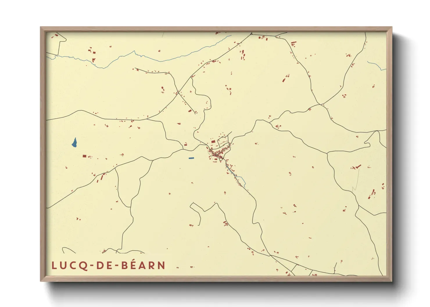 Un poster carteLucq-de-Béarn