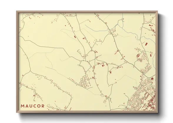 Une affiche de carte sur Maucor
