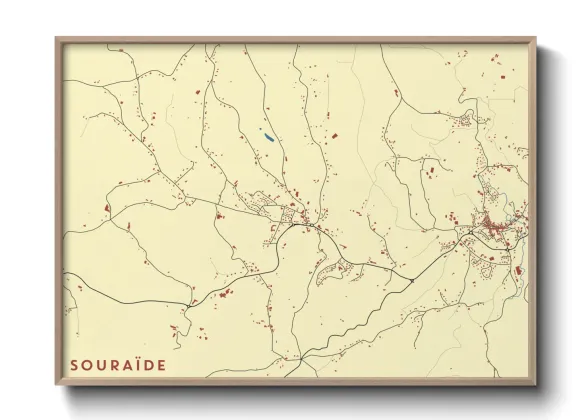 Une affiche de carte sur Souraïde