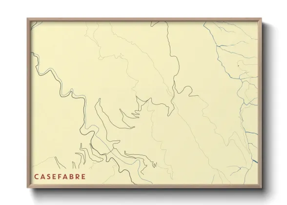 Une affiche de carte sur Casefabre
