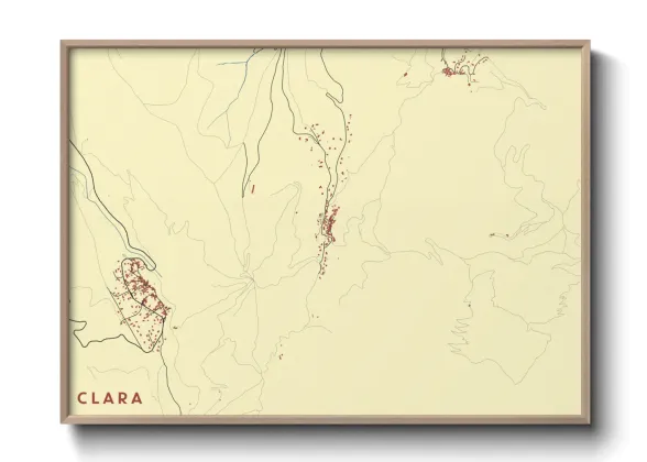 Une affiche de carte sur Clara