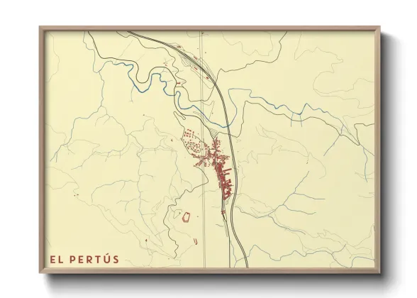 Une affiche de carte sur el Pertús