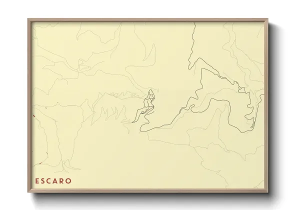 Une affiche de carte sur Escaro