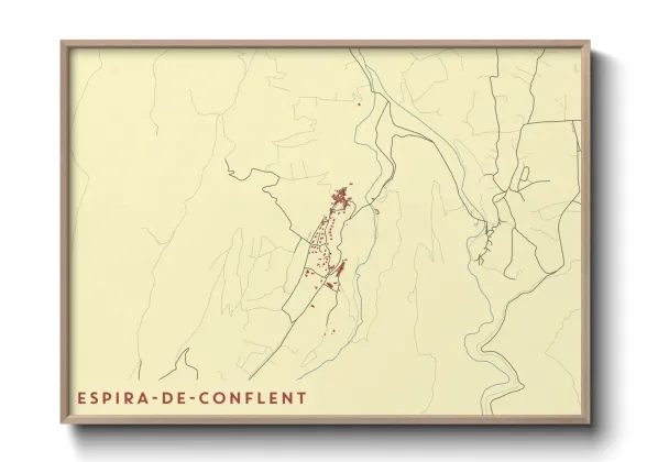 Une affiche de carte sur Espira-de-Conflent