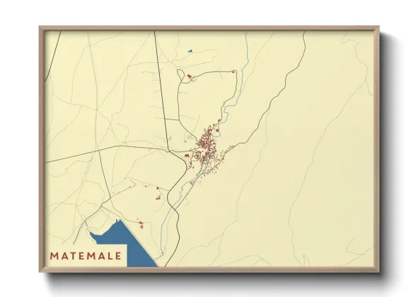 Une affiche de carte sur Matemale