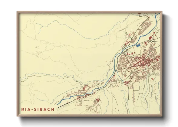 Une affiche de carte sur Ria-Sirach