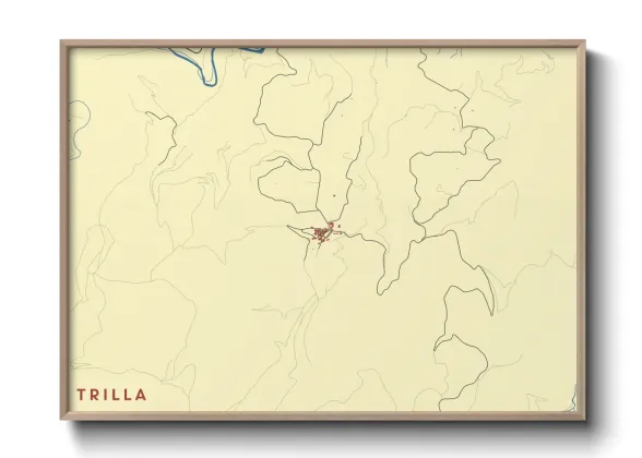Une affiche de carte sur Trilla