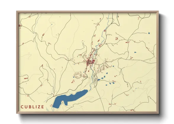 Une affiche de carte sur Cublize