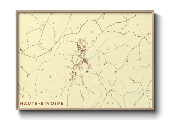Une affiche de carte sur Haute-Rivoire