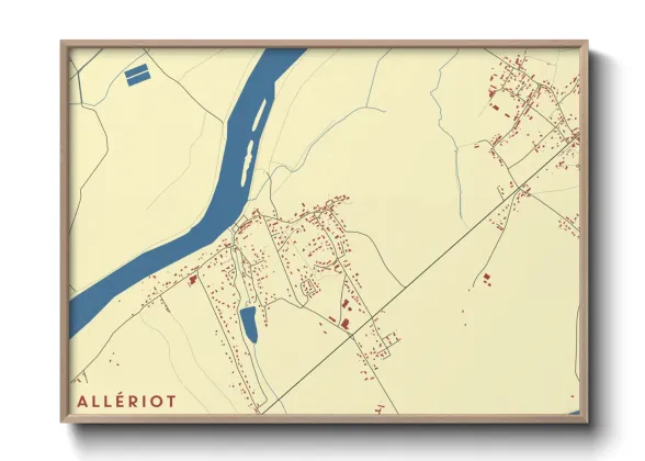 Une affiche de carte sur Allériot