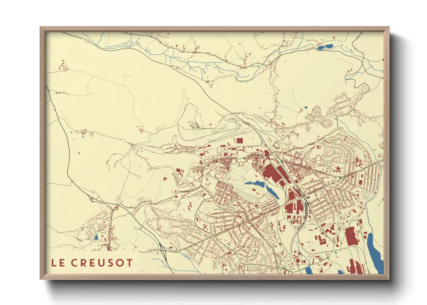 Un poster carteLe Creusot