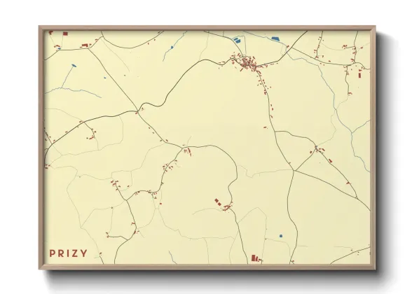 Une affiche de carte sur Prizy