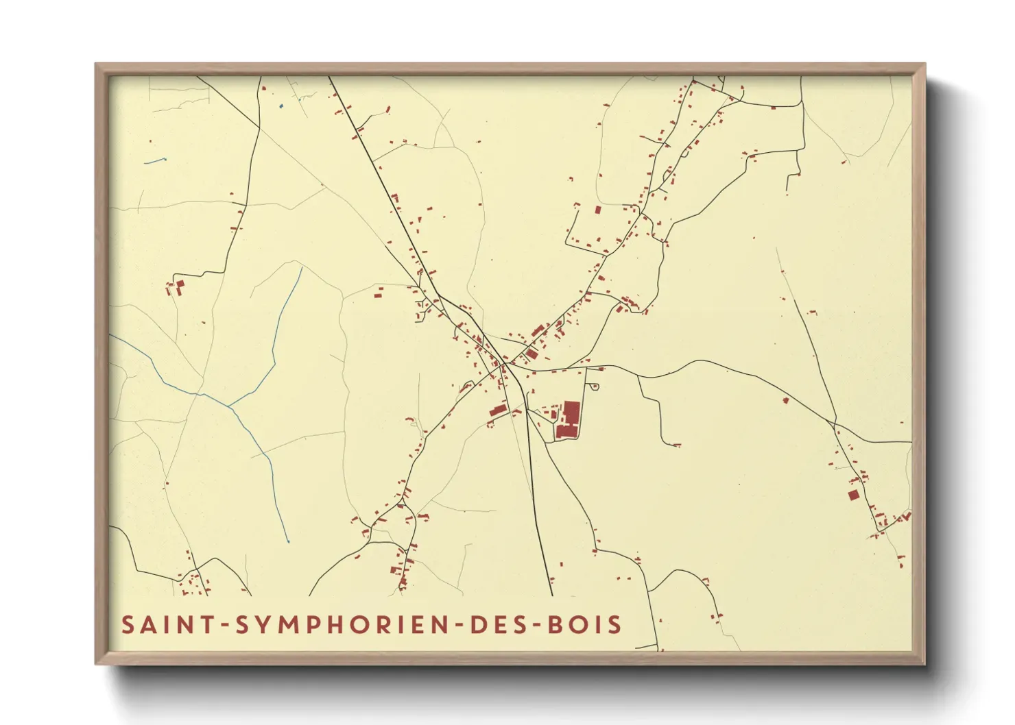 Un poster carteSaint-Symphorien-des-Bois