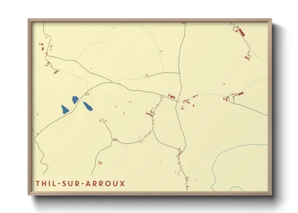 Une affiche de carte sur Thil-sur-Arroux
